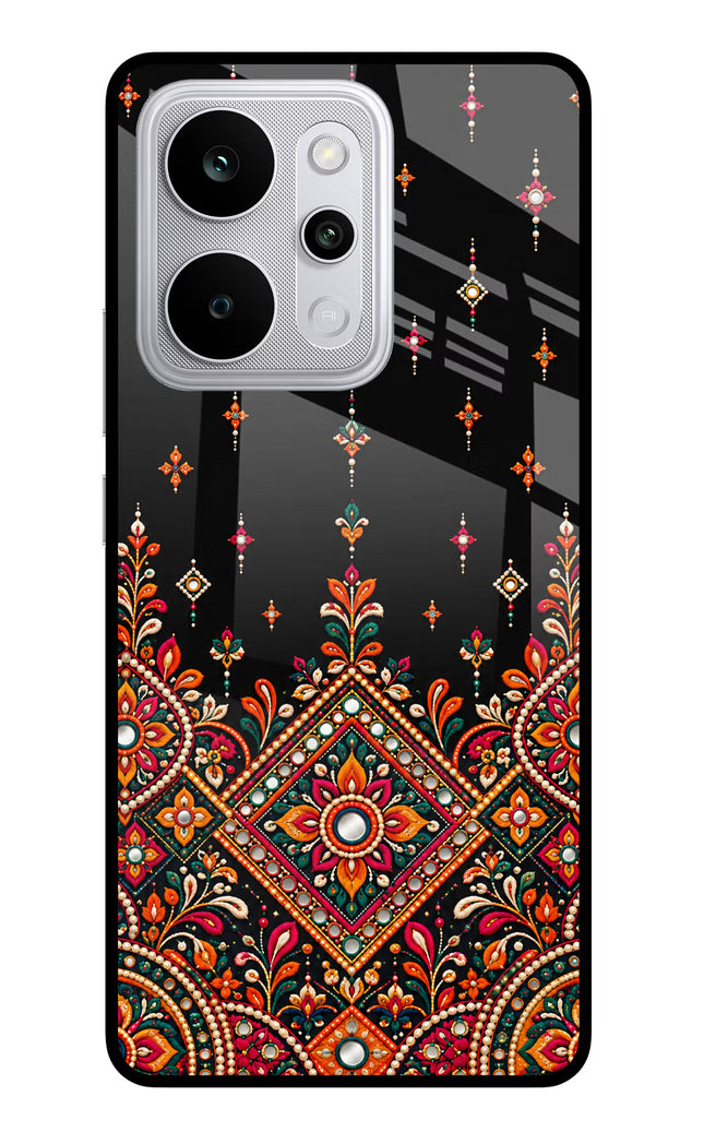 Noir Mehfil Realme P4 Power 5G Glass Case Back Cover by Casekaro