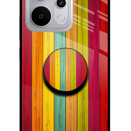 Multicolor Wooden Realme P4 Power 5G Pop Case by Casekaro