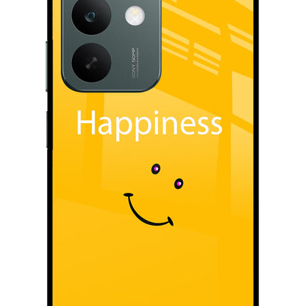 Happiness With Smiley Realme C85 5G Glass Case Back Cover by Casekaro