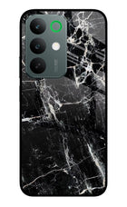 Black Marble Texture Realme C85 5G Glass Case Back Cover by Casekaro