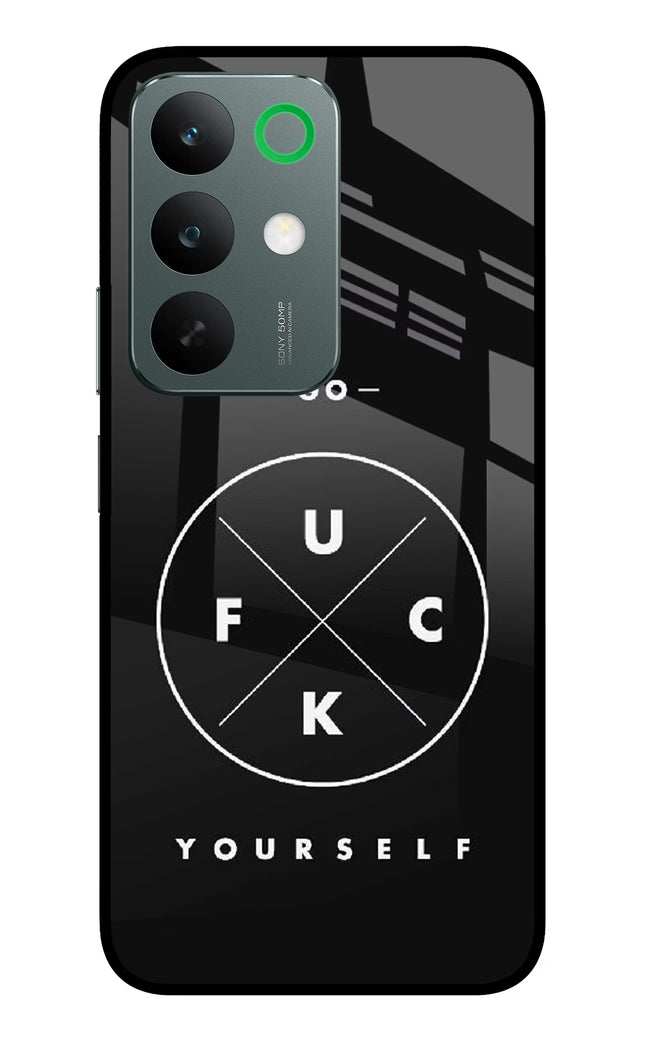 Go Fuck Yourself Realme C85 5G Glass Case Back Cover by Casekaro