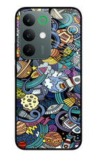 Space Abstract Realme C85 5G Glass Case Back Cover by Casekaro