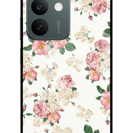 Flowers Realme C85 5G Glass Case Back Cover by Casekaro