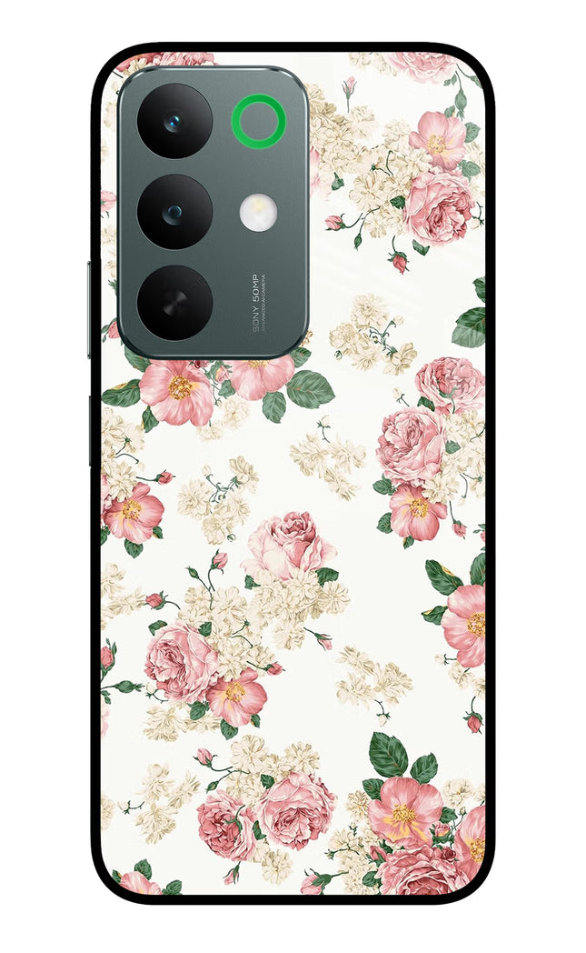 Flowers Realme C85 5G Glass Case Back Cover by Casekaro