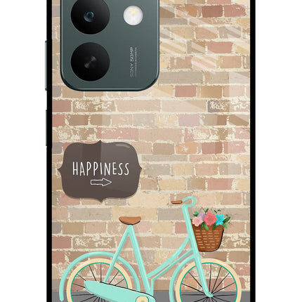 Happiness Artwork Realme C85 5G Glass Case Back Cover by Casekaro
