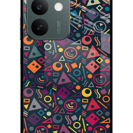 Geometric Abstract Realme C85 5G Glass Case Back Cover by Casekaro