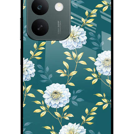 Flowers Realme C85 5G Glass Case Back Cover by Casekaro