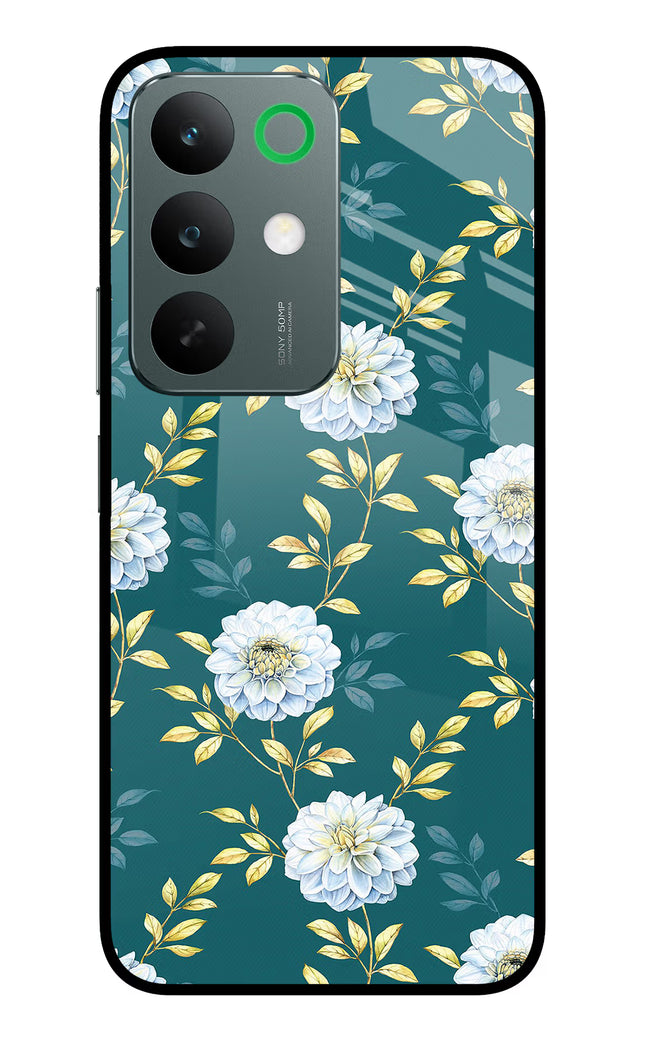Flowers Realme C85 5G Glass Case Back Cover by Casekaro