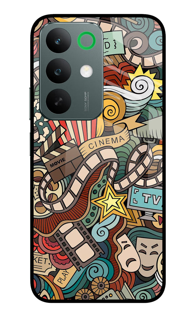 Cinema Abstract Realme C85 5G Glass Case Back Cover by Casekaro
