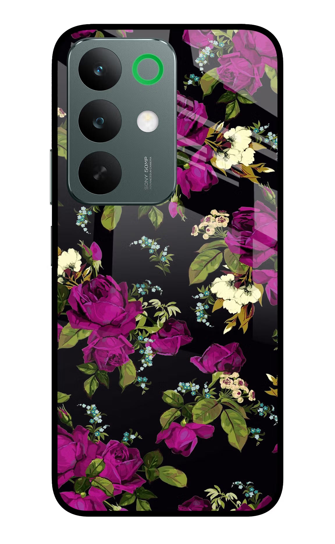 Flowers Realme C85 5G Glass Case