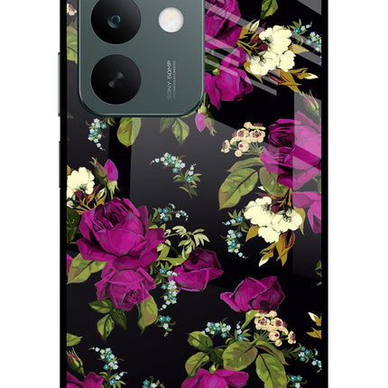 Flowers Realme C85 5G Glass Case Back Cover by Casekaro