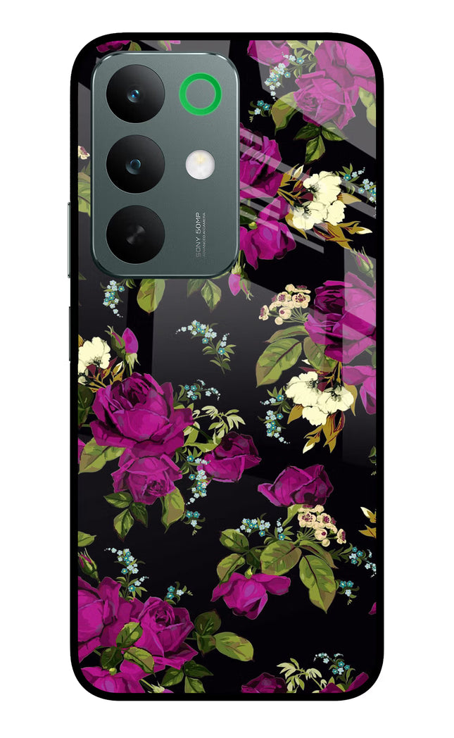 Flowers Realme C85 5G Glass Case Back Cover by Casekaro