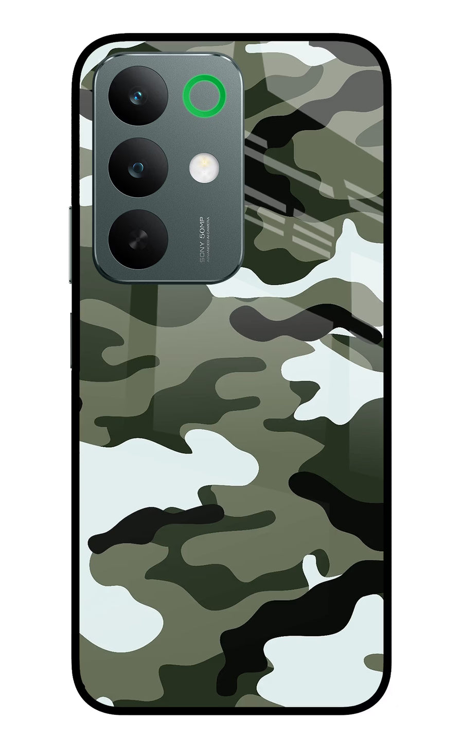 Camouflage Realme C85 5G Back Cover, Glass case
