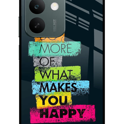 Do More Of What Makes You Happy Realme C85 5G Glass Case Back Cover by Casekaro