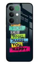 Do More Of What Makes You Happy Realme C85 5G Glass Case Back Cover by Casekaro