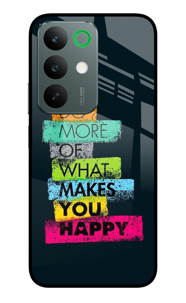 Do More Of What Makes You Happy Realme C85 5G Glass Case Back Cover by Casekaro
