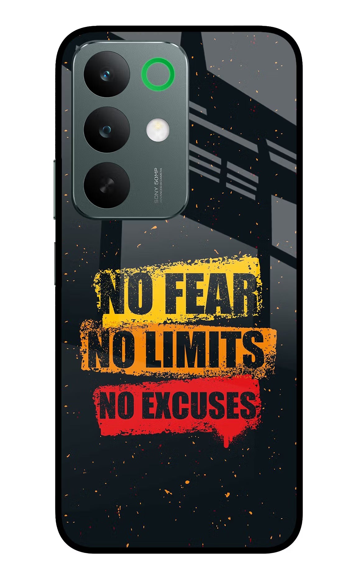 No Fear No Limits No Excuse Realme C85 5G Glass Case