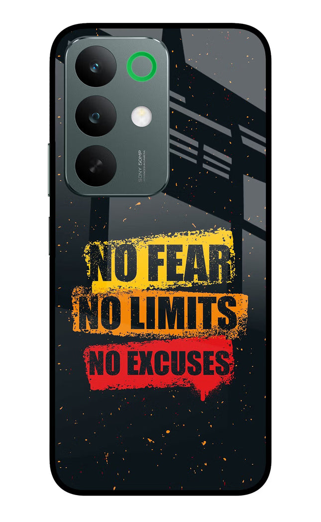 No Fear No Limits No Excuse Realme C85 5G Glass Case Back Cover by Casekaro
