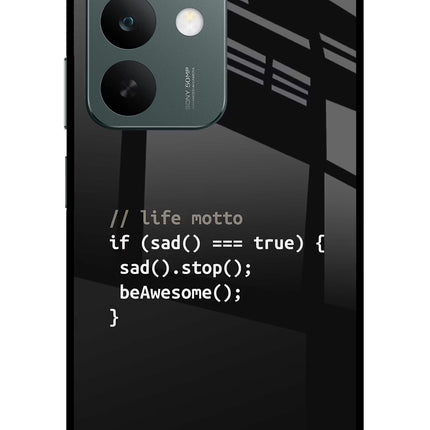 Life Motto Code Realme C85 5G Glass Case Back Cover by Casekaro