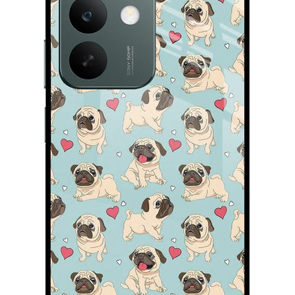 Pug Dog Realme C85 5G Glass Case Back Cover by Casekaro