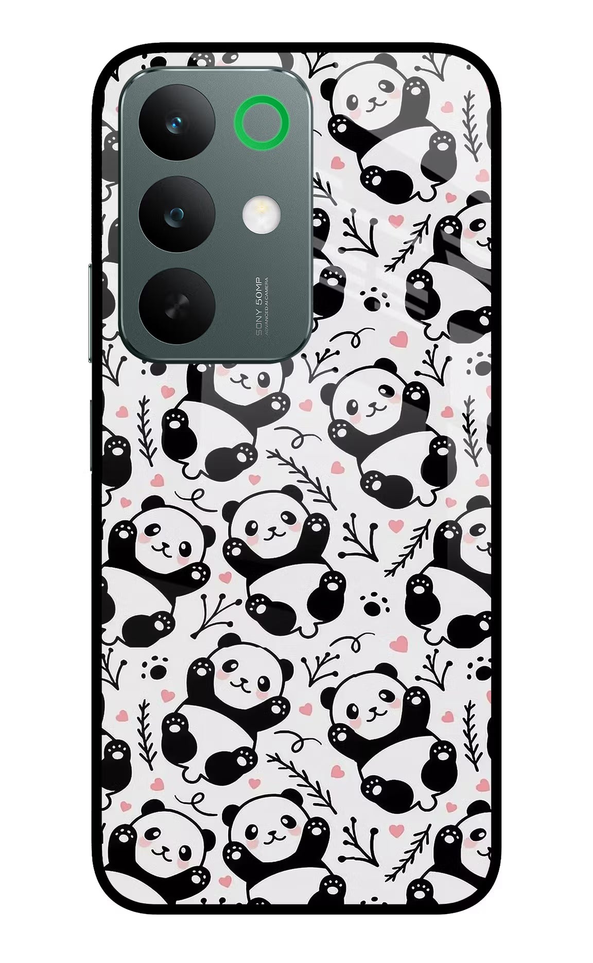 Cute Panda Realme C85 5G Glass Case