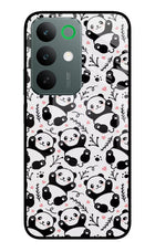 Cute Panda Realme C85 5G Glass Case Back Cover by Casekaro