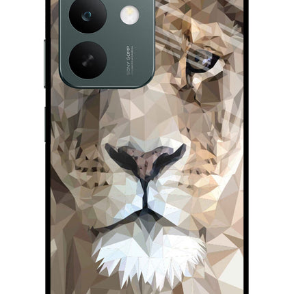 Lion Art Realme C85 5G Glass Case Back Cover by Casekaro
