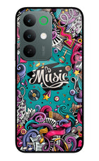 Music Graffiti Realme C85 5G Glass Case Back Cover by Casekaro