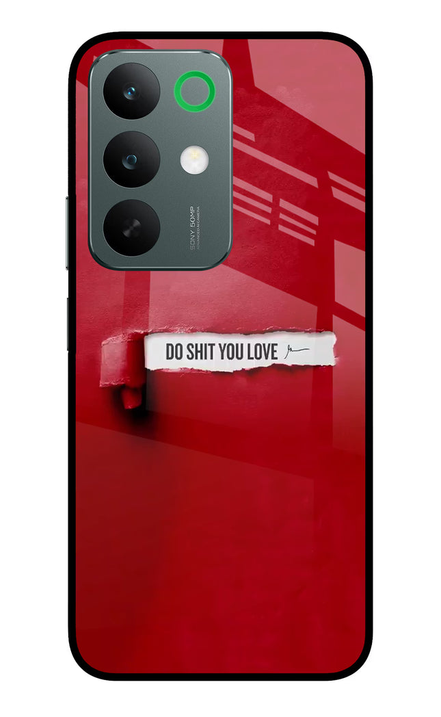 Do Shit You Love Realme C85 5G Glass Case Back Cover by Casekaro