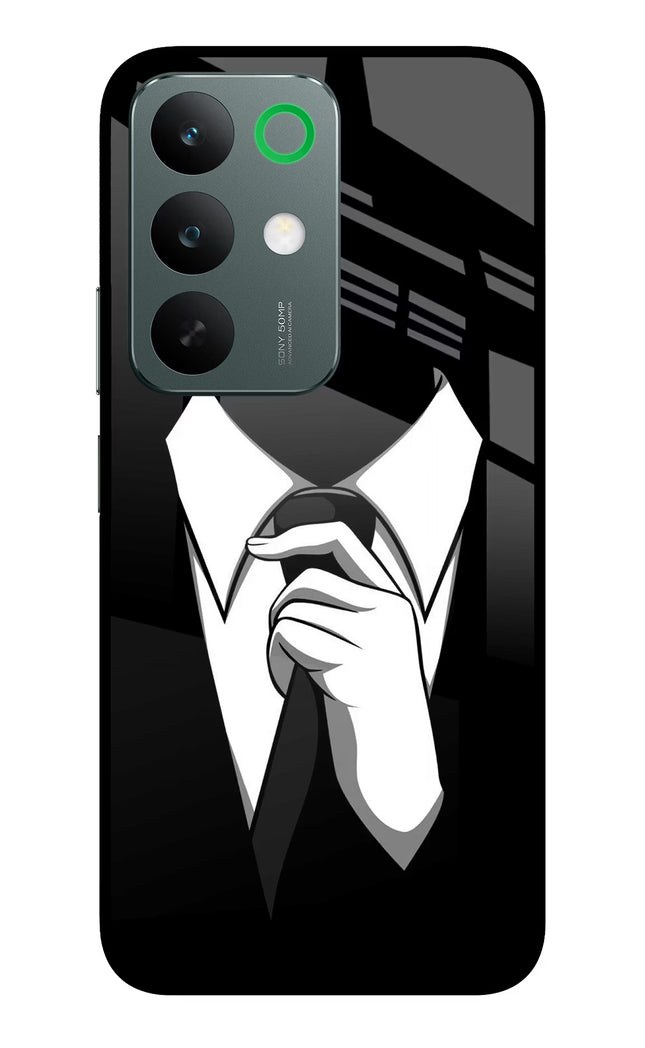 Black Tie Realme C85 5G Glass Case Back Cover by Casekaro