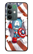 Captain America Realme C85 5G Glass Case Back Cover by Casekaro