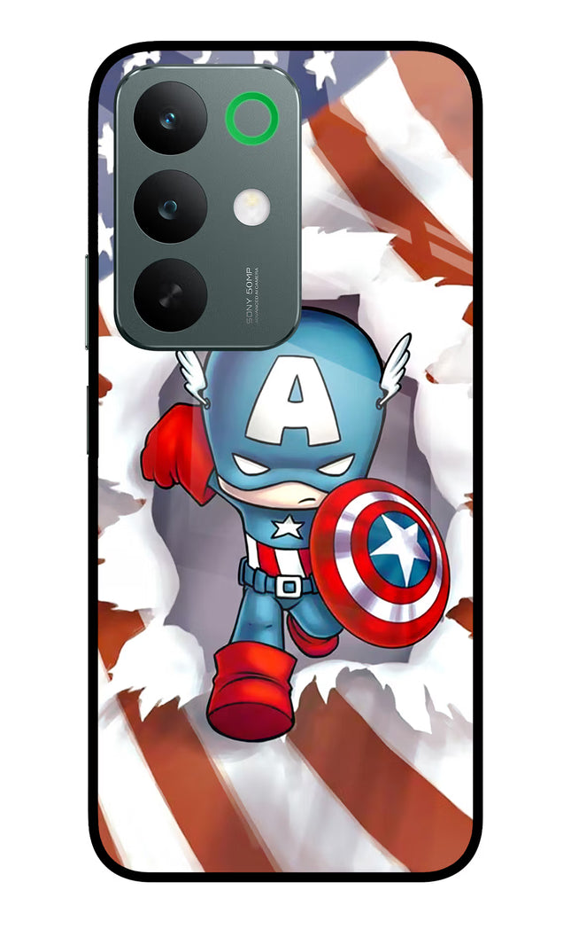 Captain America Realme C85 5G Glass Case Back Cover by Casekaro