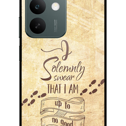 I Solemnly swear that i up to no good Realme C85 5G Glass Case Back Cover by Casekaro