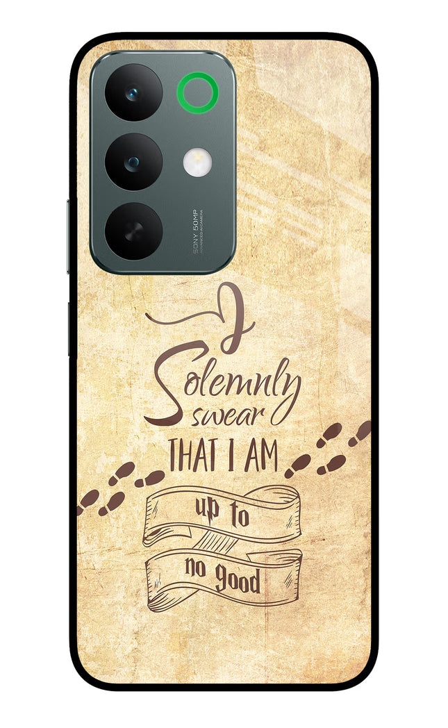 I Solemnly swear that i up to no good Realme C85 5G Glass Case Back Cover by Casekaro