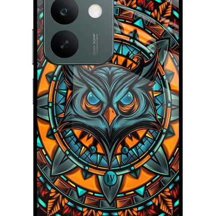 Angry Owl Art Realme C85 5G Glass Case Back Cover by Casekaro