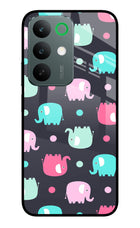 Elephants Realme C85 5G Glass Case Back Cover by Casekaro