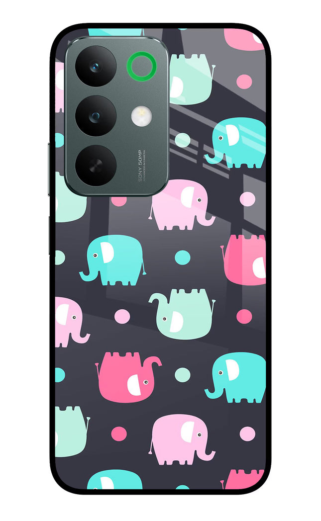 Elephants Realme C85 5G Glass Case Back Cover by Casekaro