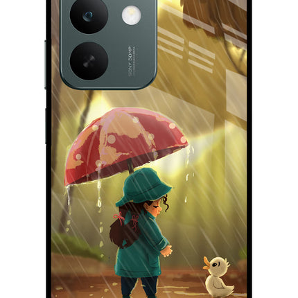 Rainy Day Realme C85 5G Glass Case Back Cover by Casekaro