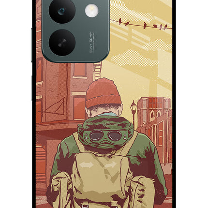 Adventurous Realme C85 5G Glass Case Back Cover by Casekaro