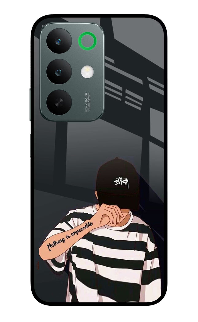 Aesthetic Boy Realme C85 5G Glass Case Back Cover by Casekaro