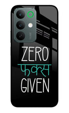 Zero Fucks Given Realme C85 5G Glass Case Back Cover by Casekaro