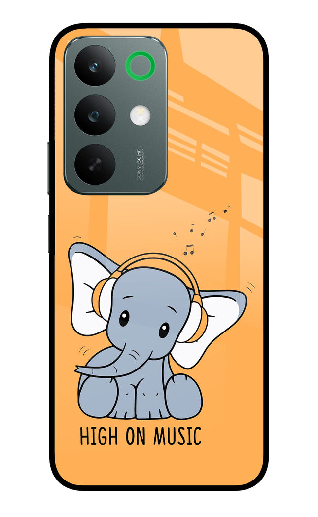 High On Music Realme C85 5G Glass Case Back Cover by Casekaro