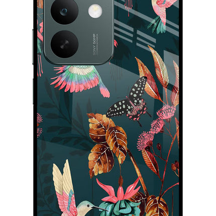 Birds Realme C85 5G Glass Case Back Cover by Casekaro