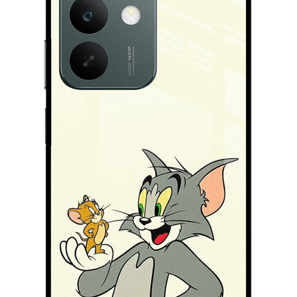 Tom & Jerry Realme C85 5G Glass Case Back Cover by Casekaro