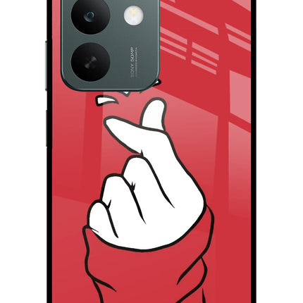 Korean Love Sign Realme C85 5G Glass Case Back Cover by Casekaro
