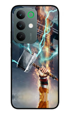 Thor Hammer Mjolnir Realme C85 5G Glass Case Back Cover by Casekaro
