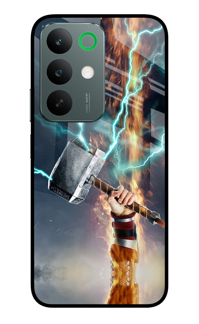 Thor Hammer Mjolnir Realme C85 5G Glass Case Back Cover by Casekaro