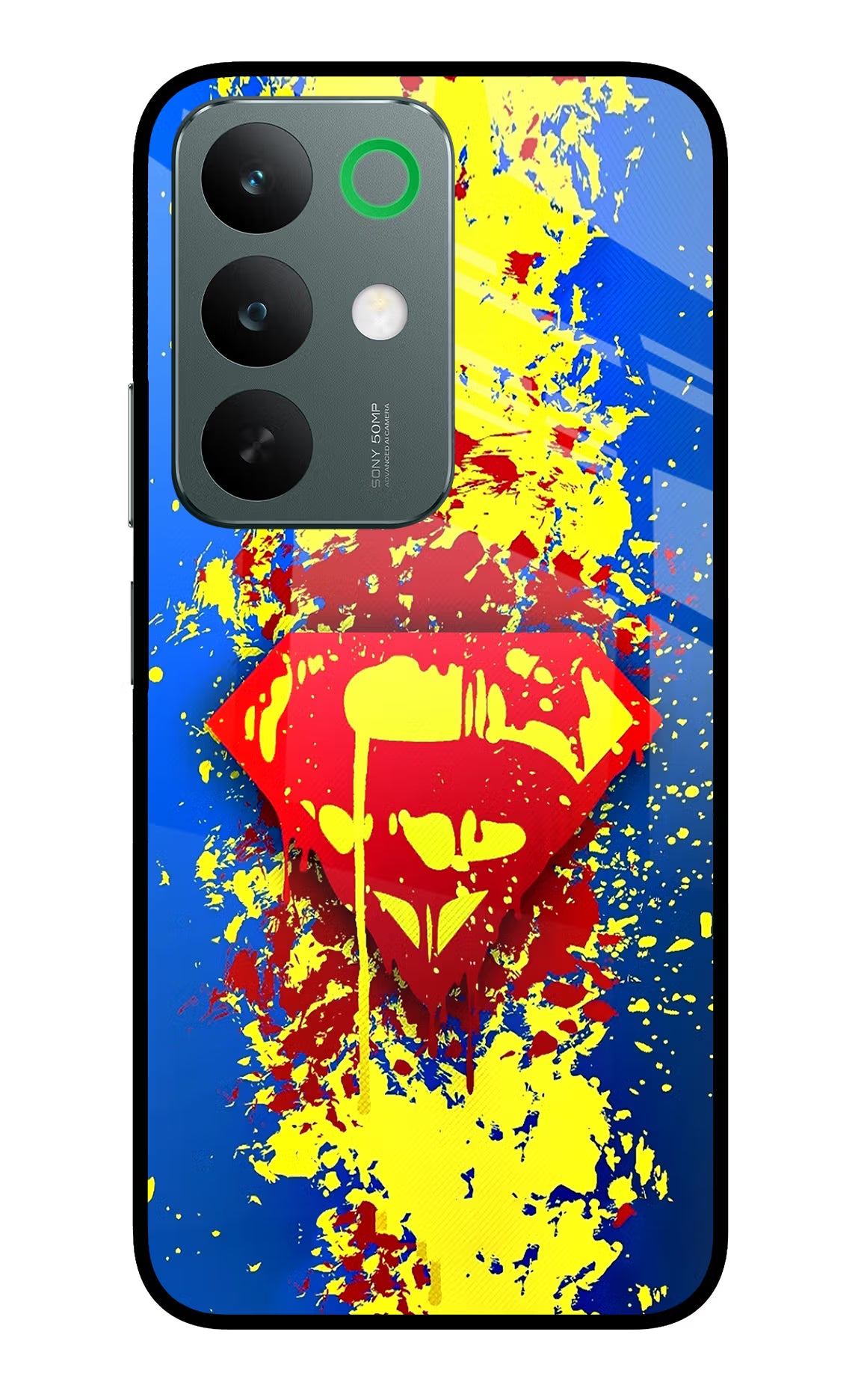 Superman logo Realme C85 5G Glass Case