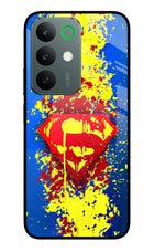 Superman logo Realme C85 5G Glass Case Back Cover by Casekaro