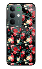 Rose Pattern Realme C85 5G Glass Case Back Cover by Casekaro